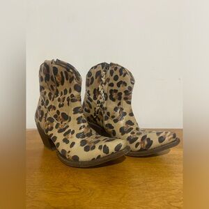 Leopard Print Ariat Western Boots